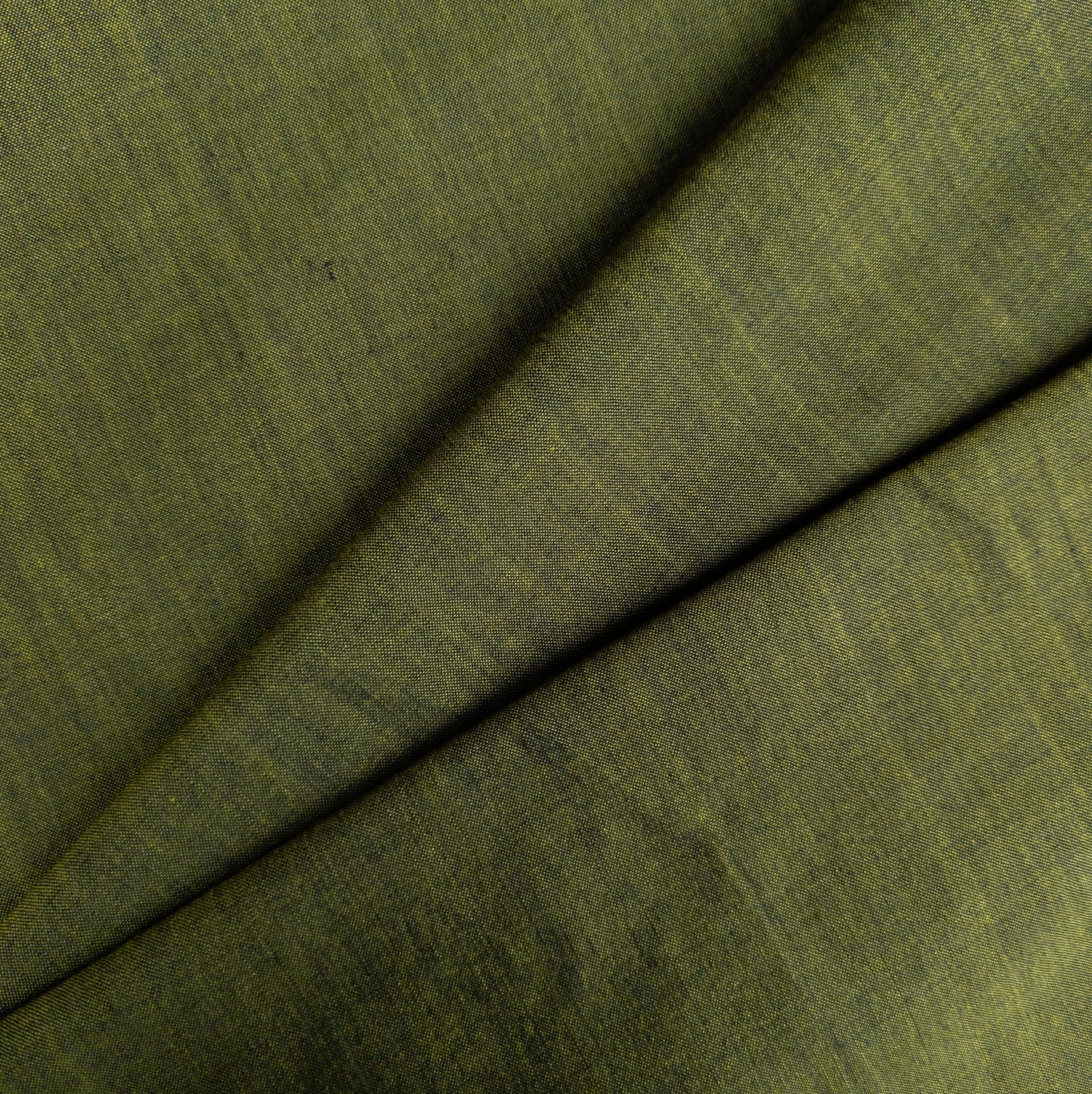 Olive Green Handwoven Fabric - Handloomed Textiles From Indonesia
