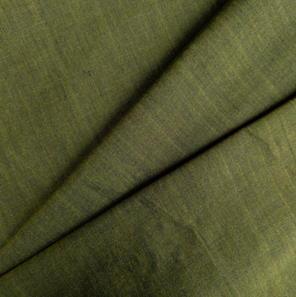 Olive Green Handwoven Fabric - Handloomed Textiles From Indonesia