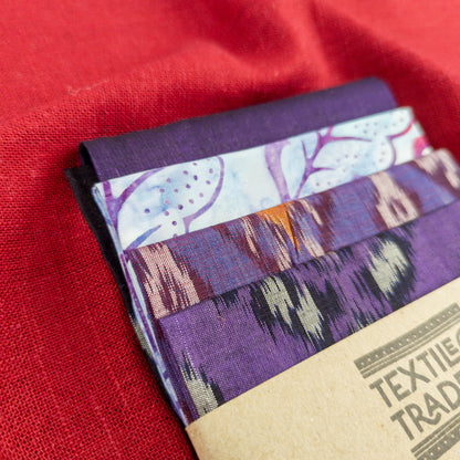 Fat Quarter Set - Perfect Purple Fabric - 4 pack