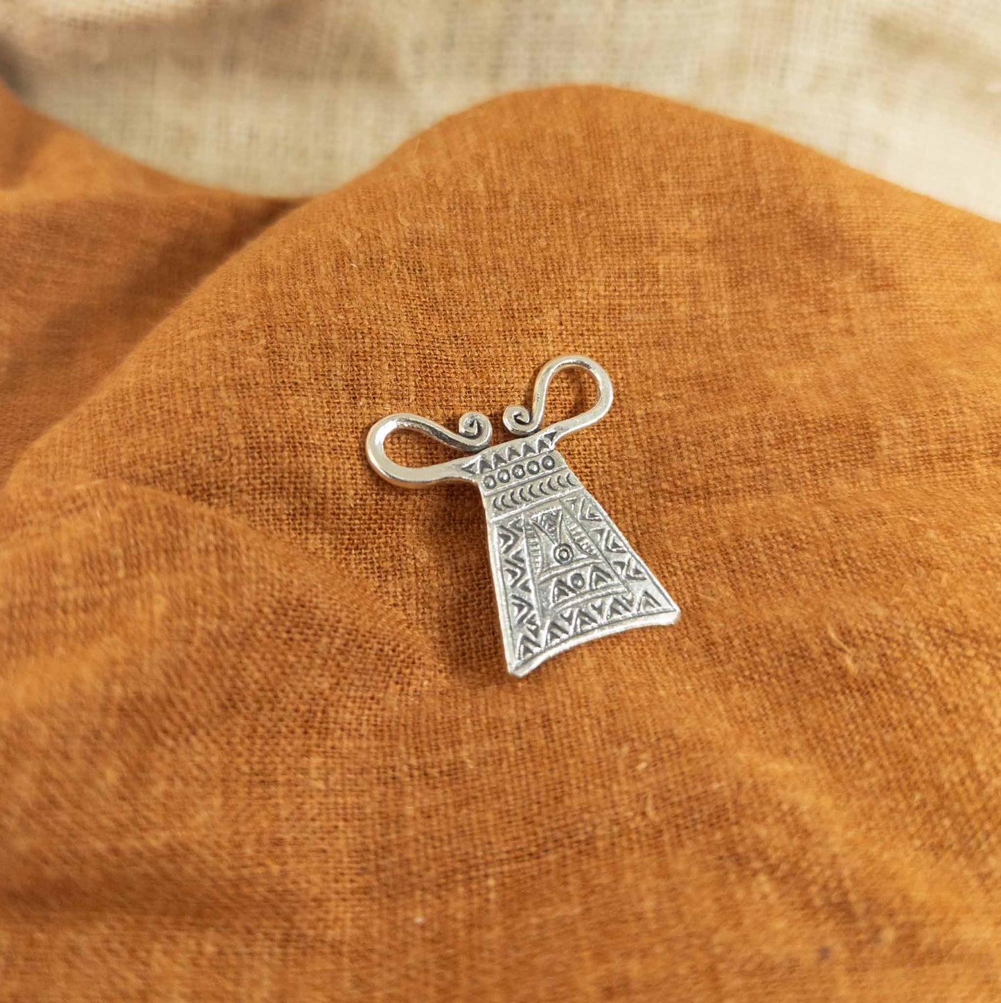 Spirit Lock Pendant | Karen Hilltribe Silver | Unique Jewellery - Textile Traders