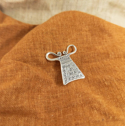 Spirit Lock Pendant | Karen Hilltribe Silver | Unique Jewellery - Textile Traders