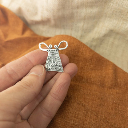 Spirit Lock Pendant | Karen Hilltribe Silver | Unique Jewellery - Textile Traders