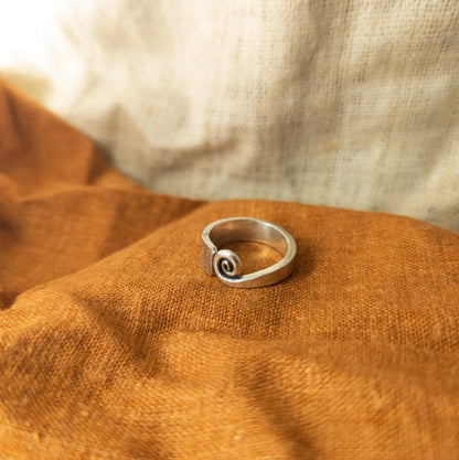 Ornate Stamped Tribal Ring | Silver Hill Tribe Jewellery - Textile Traders