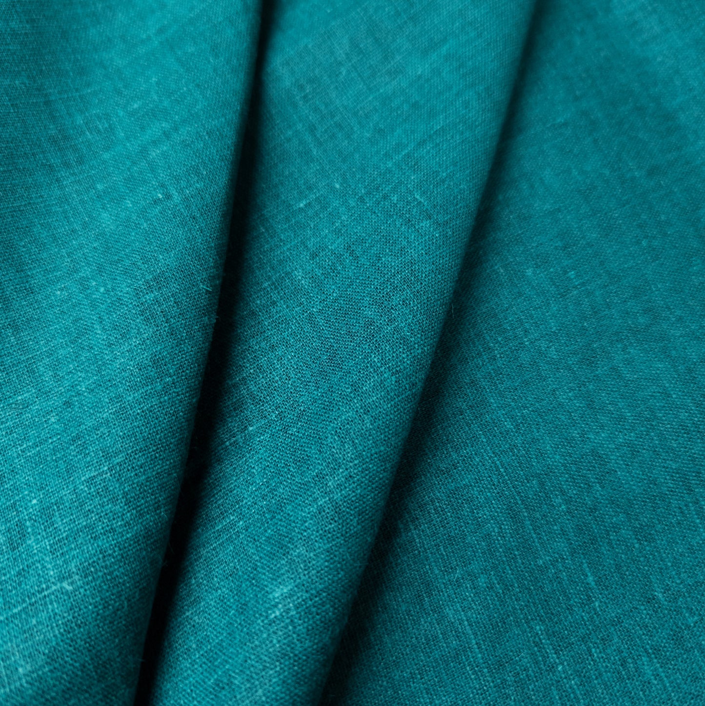Dark Teal Hemp Fabric - Wide Medium Weight Hemp Fabric By The Metre