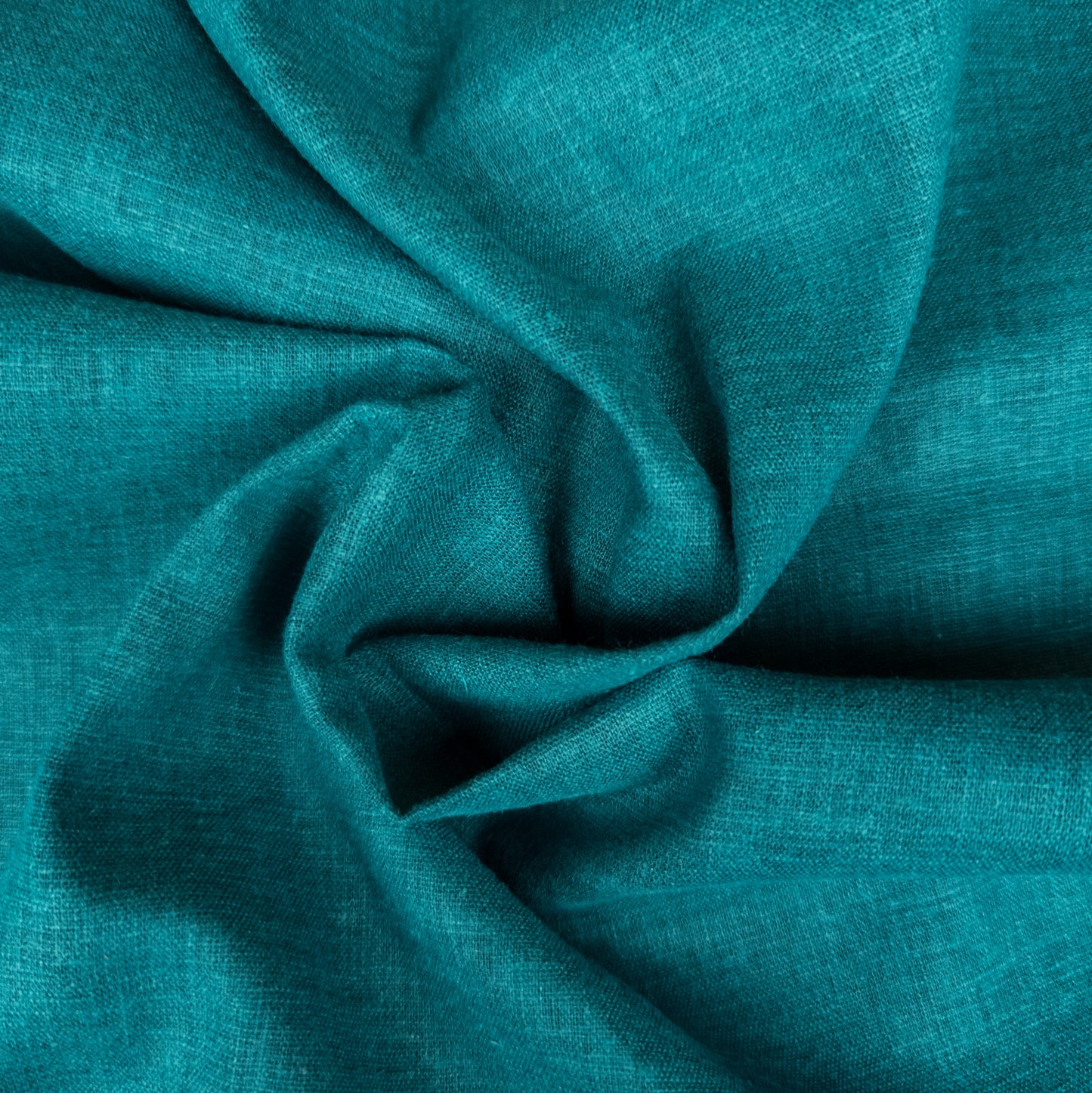 Dark Teal Hemp Fabric - Wide Medium Weight Hemp Fabric By The Metre