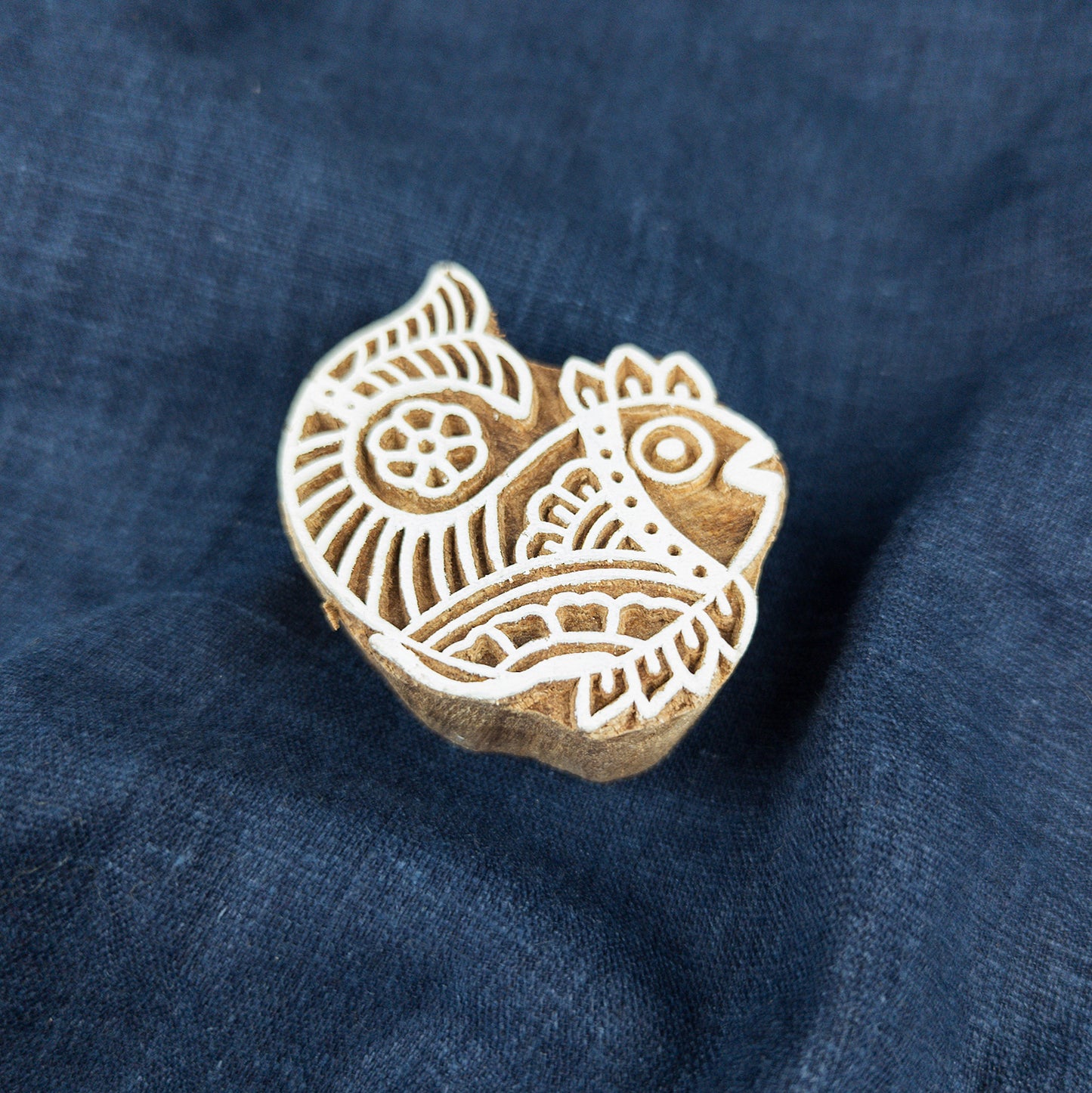 Wooden Fish Printing Block | Fabric and Batik Stamps