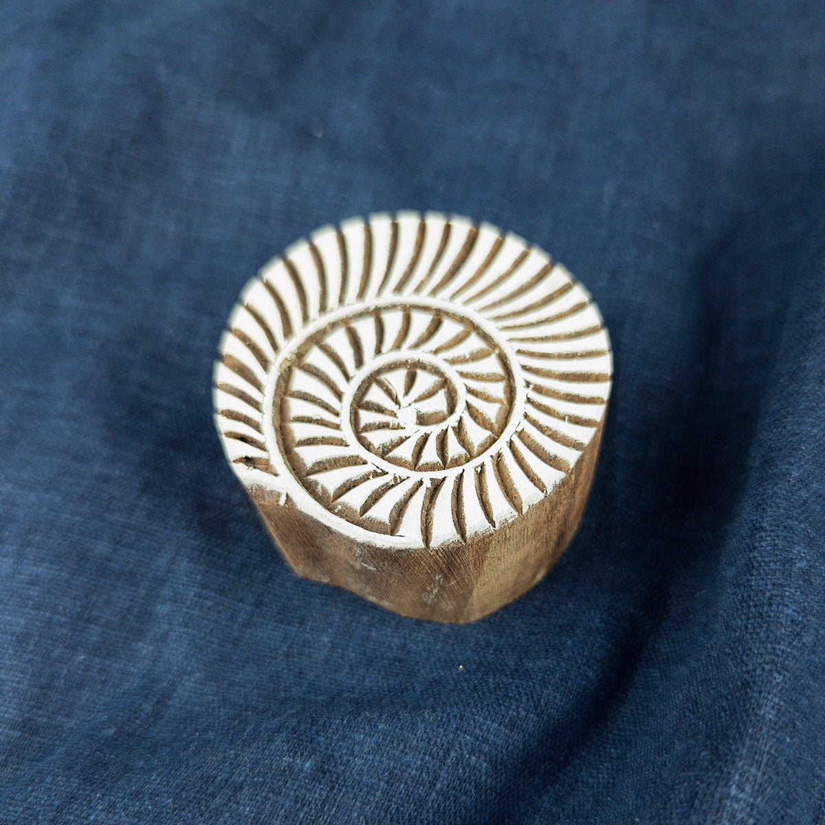 Stamp Using Shell Spiral Shell Stamp | Fabric Printing & Batik Supplies – Textile Traders