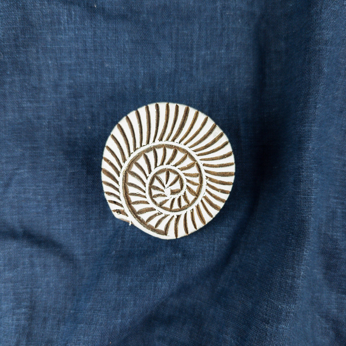 Stamp Using Shell Spiral Shell Stamp | Fabric Printing & Batik Supplies – Textile Traders