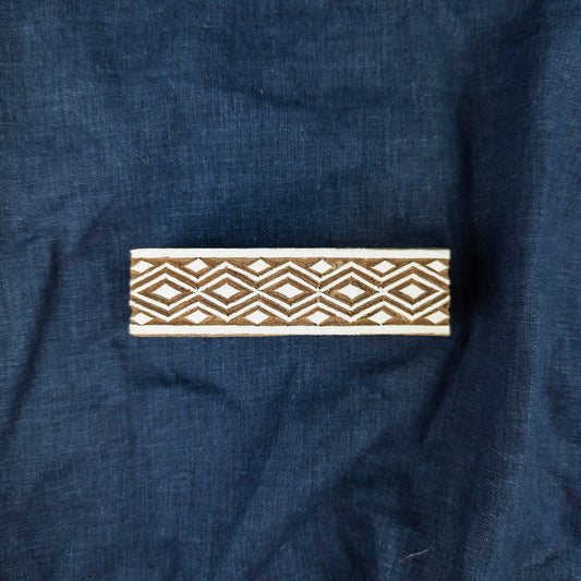 Diamond Border Printing Block | Indian Wooden Stamps and Batik Tools
