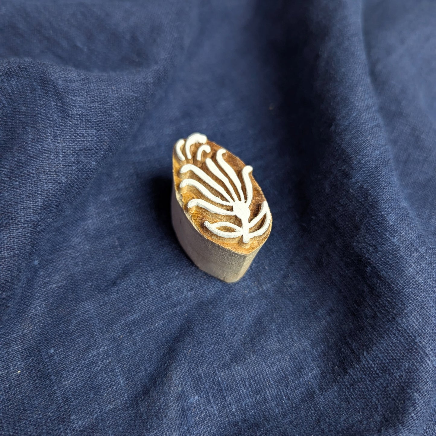 Honeysuckle Flower Printing Block | Indian Woodblock Stamp