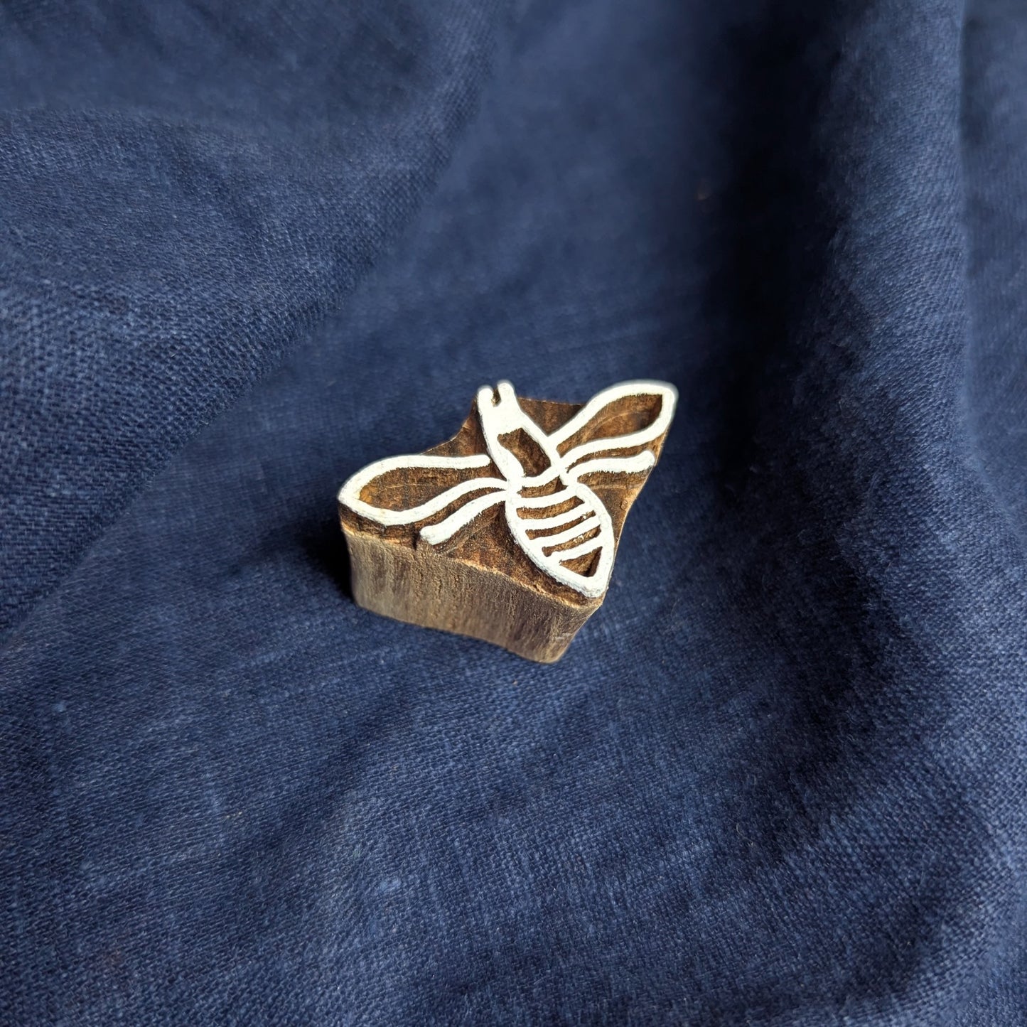Honey bee Indian woodblock