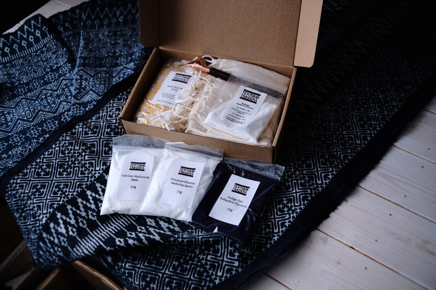 Natural Indigo Batik Scarf Kit | DIY Indigo Dye Kit | PRE-ORDER NOW