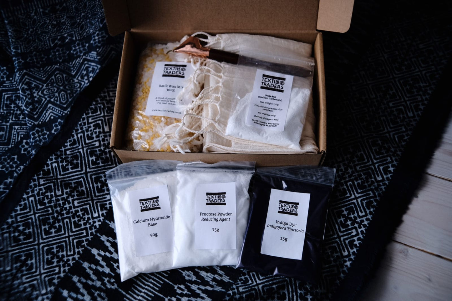Natural Indigo Batik Scarf Kit | DIY Indigo Dye Kit | PRE-ORDER NOW