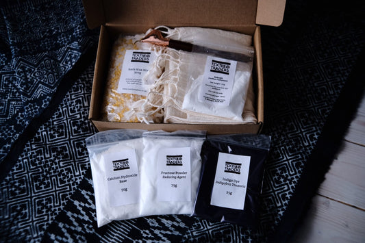 Natural Indigo Batik Scarf Kit | DIY Indigo Dye Kit | PRE-ORDER NOW