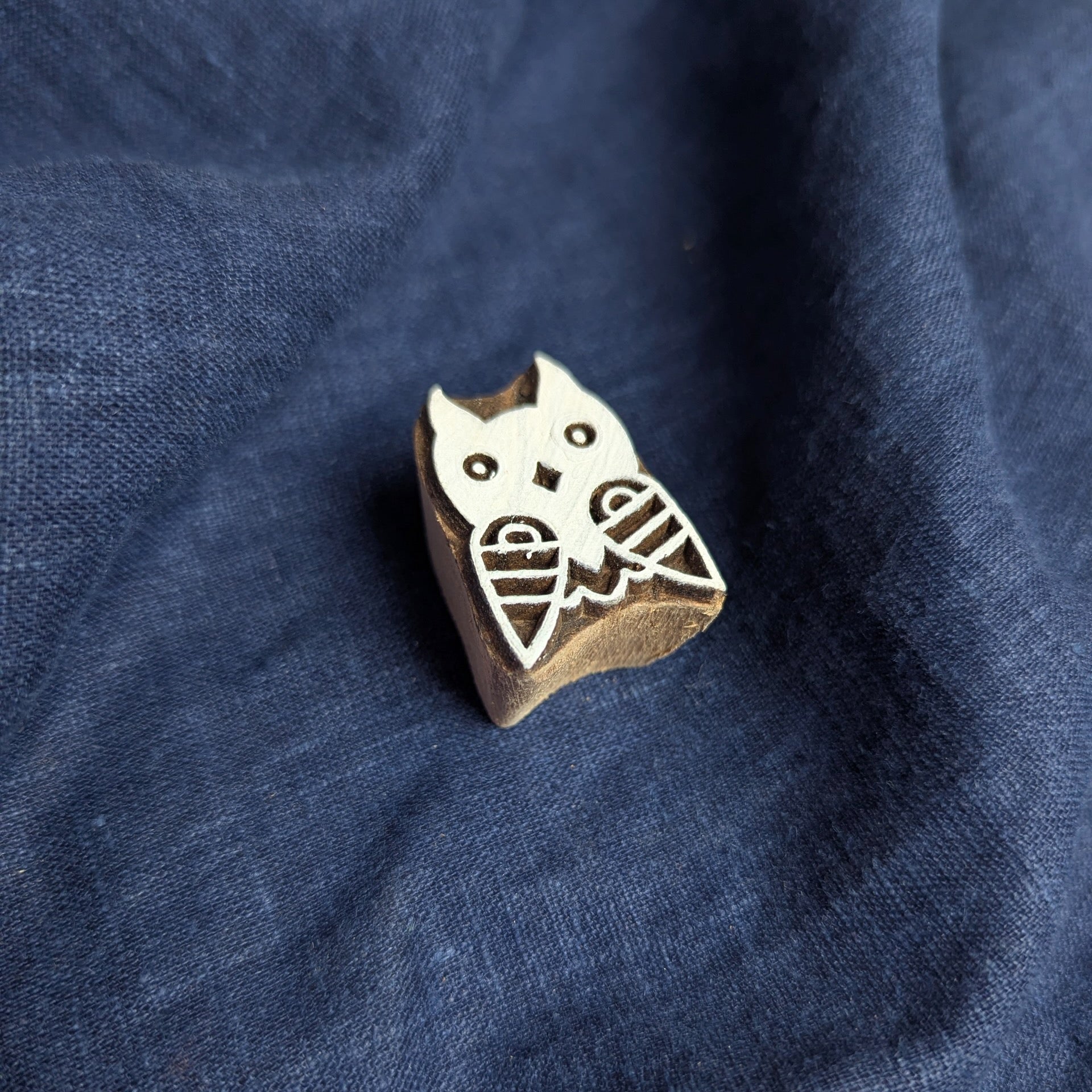 Wooden Stamp with an Owl design
