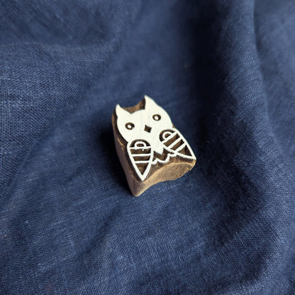Wooden Stamp with an Owl design