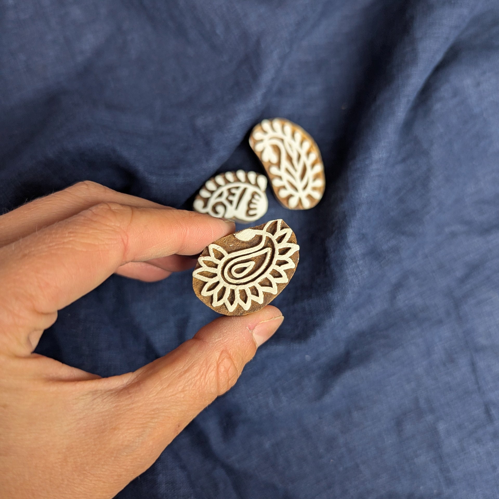 Set of Paisley Woodblocks from India