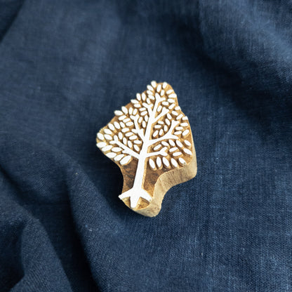Leafy Tree Wood Block | Indian Block Print Stamps | Batik & Fabric Printing - Textile Traders