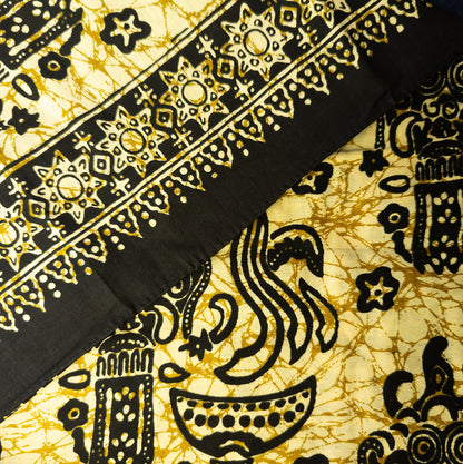 Batik Sarong | Pale Yellow Batik from Bali
