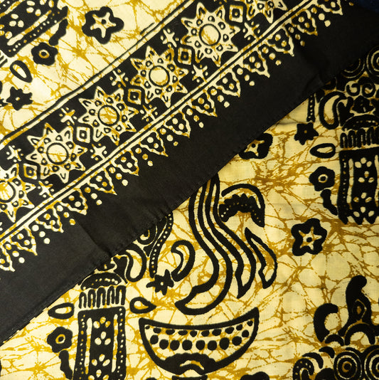 Batik Sarong | Pale Yellow Batik from Bali