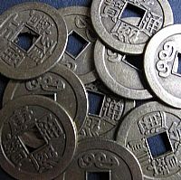Set of 5 Chinese coins