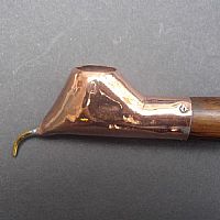 Photo of our Very fine spout canting - teak handle