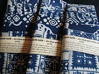 Photo 3 of our Blue and White Batik sample set