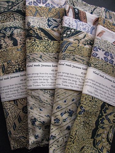 Photo of our Vintage batik sample set