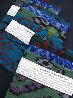 Photo of our Blue and Green Ikat 4 fat quarters
