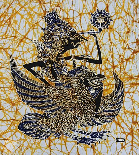 Photo of our Hand drawn batik picture Rama and Garuda