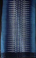 Photo 4 of our Indigo woven shawl 2