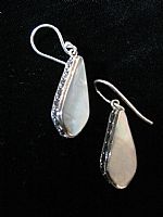 Photo 1 of our Silver teardrop earrings