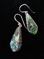 Photo 4 of our Silver teardrop earrings