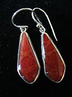 Photo 5 of our Silver teardrop earrings