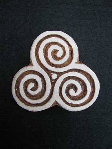 Photo of our Triple spirals printing block