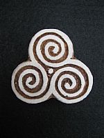 Triple spirals printing block