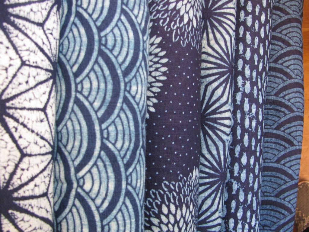 034 Indigo Blue 3meters Upholstery Fabric Block Print Fabric by the Yard 9 Designs 12 Fabric Options