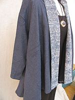 Photo 4 of our Deep blue hemp jacket with Miao batik