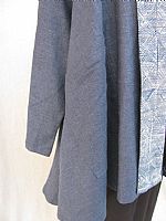 Photo 5 of our Deep blue hemp jacket with Miao batik