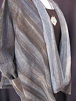 Photo 1 of our Natural dark dyed bamboo fibre jacket