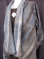 Photo 4 of our Natural dark dyed bamboo fibre jacket