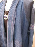 Photo 3 of our Natural dyed jacket with ikat