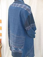 Photo 6 of our Natural dyed jacket with ikat