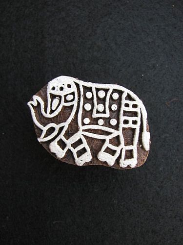 Photo of our Little elephant printing block