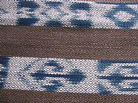 Photo 4 of our Indigo and ebony twill weave shawl