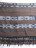 Photo 6 of our Indigo and ebony twill weave shawl