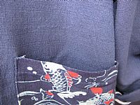 Photo 5 of our Japanese Fish Indigo tunic (size M/L and size X/XL