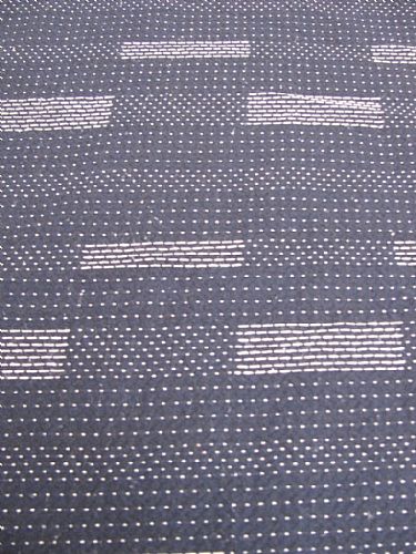Photo of our Deep blue cotton with white stitching