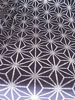 Photo of our Indigo Fabric - Large Geometric Print