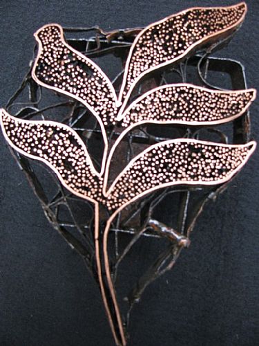 Photo of our Speckled leaf copper stamp